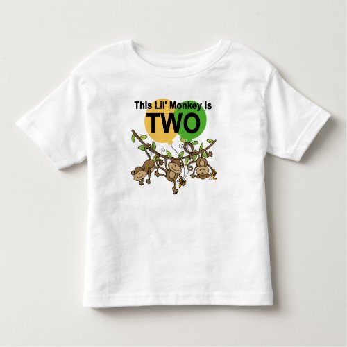 Swinging Monkeys 2nd Birthday T_shirts and Gifts