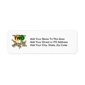 Swinging Monkeys 2nd Birthday T-shirts and Gifts Label