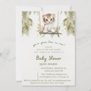 Swinging Safari: Lion Cub's Wild Adventure Invitation