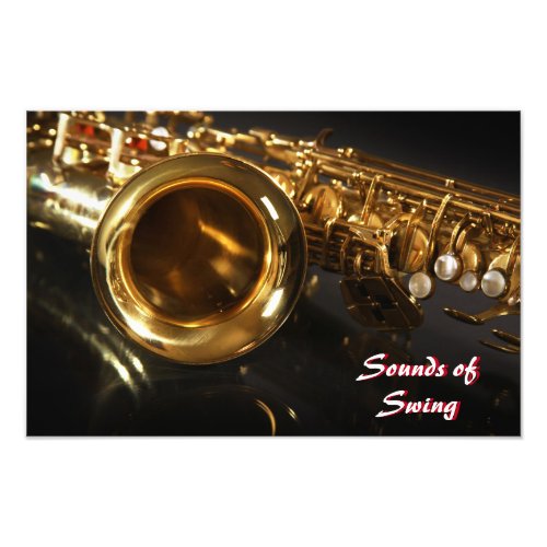 Swinging Saxophone Photo Print