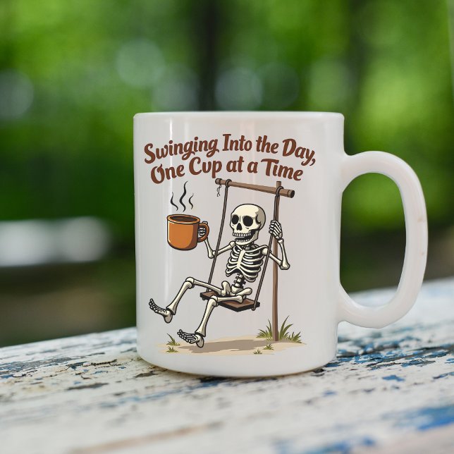 Swinging Skeleton Coffee Mug (Creator Uploaded)