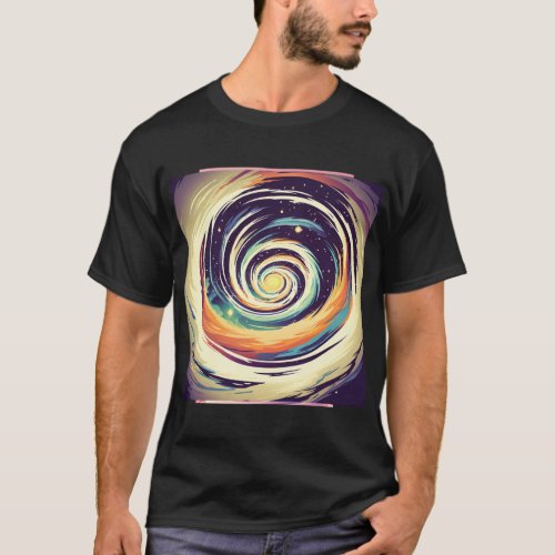 Swingline Vortex Color Black Hole_ Premium T_shirt