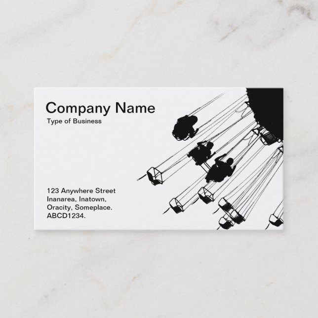 Swings and Roandabouts - White Business Card (Front)