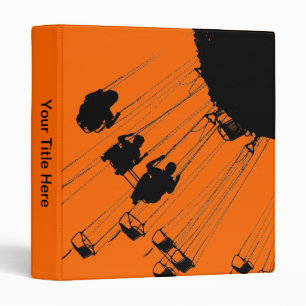 Swings and Roundabouts - Orange 3 Ring Binder