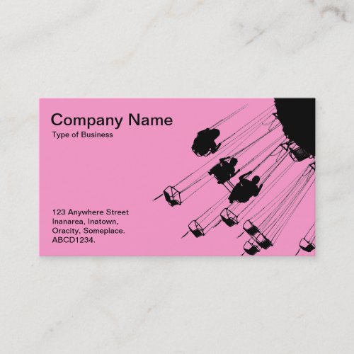 Swings and Roundabouts _ Pink Business Card