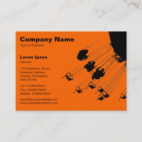 Swings and Roundabouts v2 _ Orange Business Card