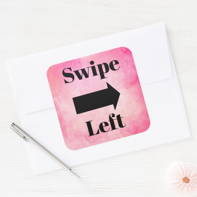 Swipe Left Sticker (Envelope)
