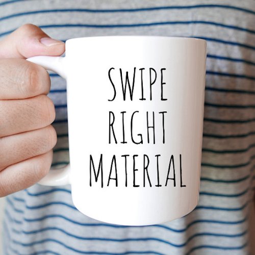 Swipe Right Boyfriend Valentines Day Gift Coffee Mug