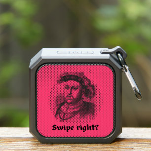 Swipe right? funny pun Henry VIII Tote Bag Bluetooth Speaker