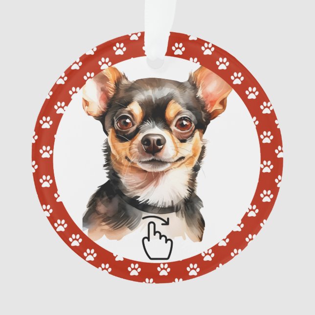 SWIPE RIGHT - See Back ... Ornament (Front)