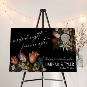 Swiped Right, Forever After Wedding Welcome  Foam Board