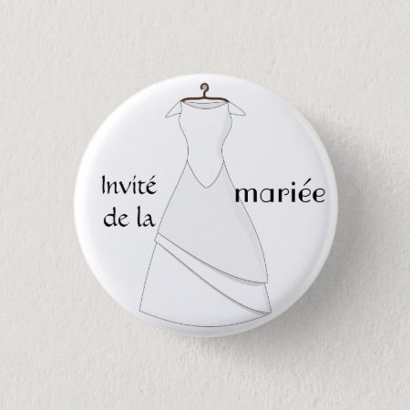 Swipes In Invited Of The Bride Pinback Button