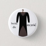 Swipes In Invited Of The Groom Pinback Button at Zazzle