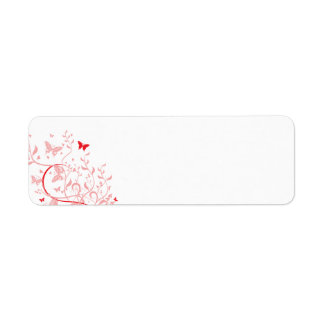 swirl10 BUTTERFLY FLORAL SWIRL RED PINKS ROSES GRA Label
