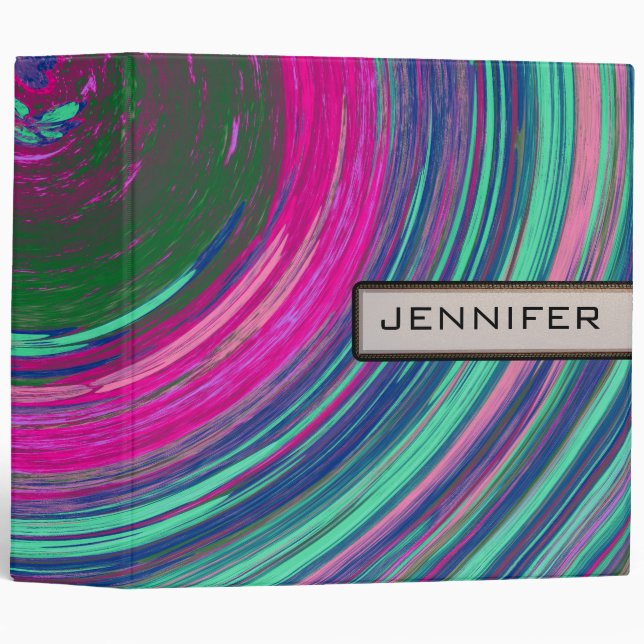 Swirl Abstract Art #12 Binder (Front/Spine)