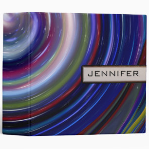 Swirl Abstract Art #4 3 Ring Binder