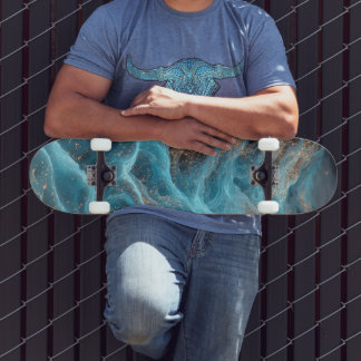 Swirl abstract skateboard