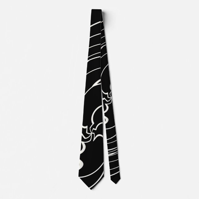 Swirl Abstraction Pattern    Neck Tie (Front)