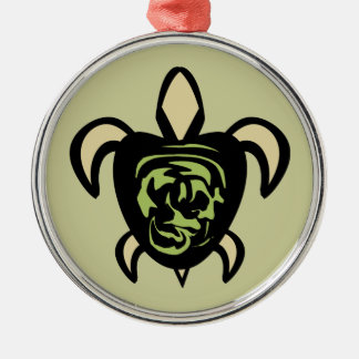 Swirl Back Turtle Premium Ornament