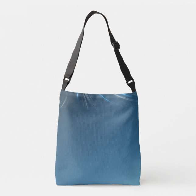 Swirl Blues Crossbody Bag (Back)
