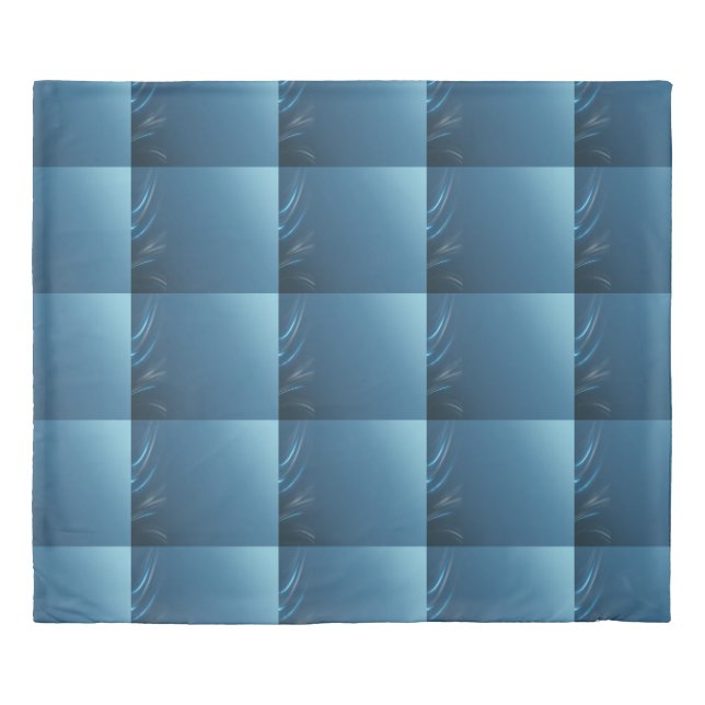 Swirl Blues Duvet Cover (Front)