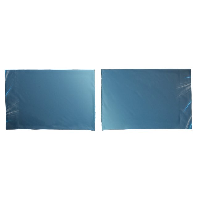 Swirl Blues Pillowcase (Front-Set)