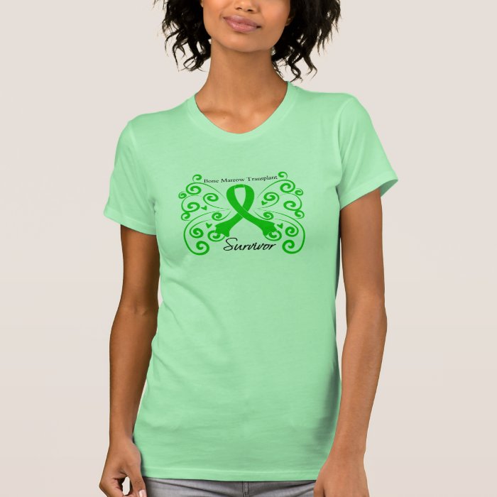 Swirl Butterfly Bone Marrow Transplant Survivor Shirt