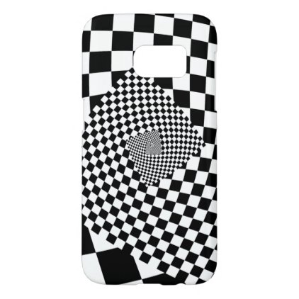 Swirl Checkerboard Samsung Galaxy S7 Case
