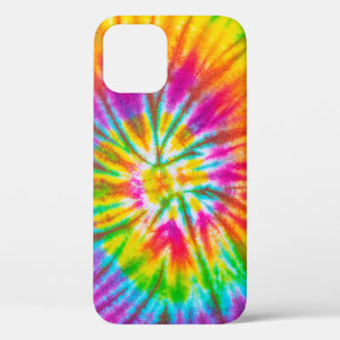swirl colorful tie dye pattern abstract background iPhone 12 case