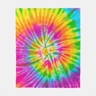 swirl colorful tie dye pattern abstract background fleece blanket