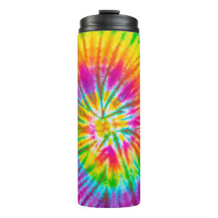 swirl colorful tie dye pattern abstract background thermal tumbler