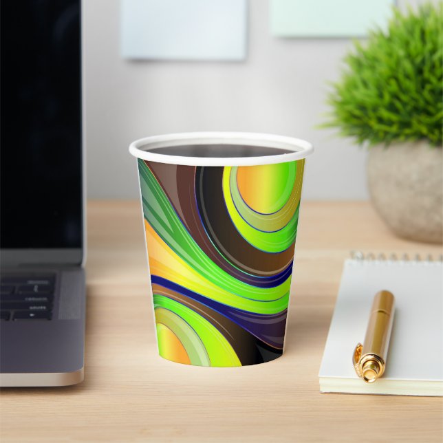 Swirl Design Paper Cups (Insitu)