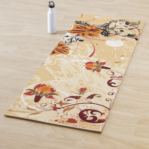 Swirl Floral Yoga Mat