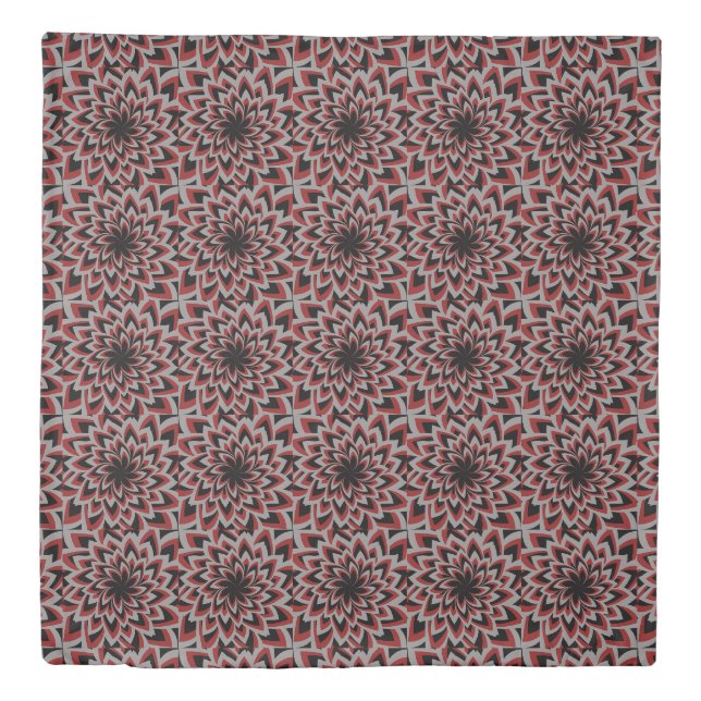 SWIRL FLOWER PATTERN  DUVET COVER (Front)