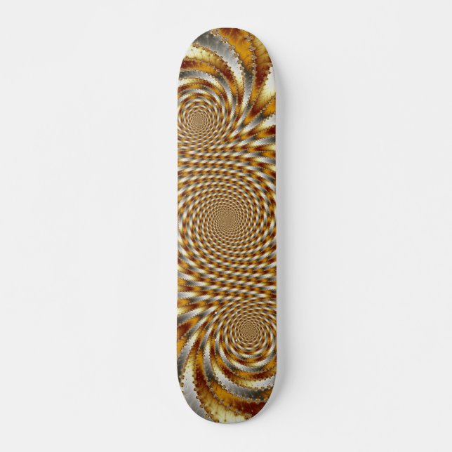 Swirl Fractal 1 - Fractal Skateboard Deck (Front)
