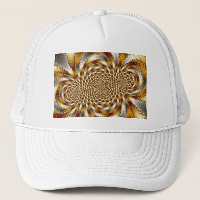 Swirl Fractal 1 - Fractal Trucker Hat (Front)