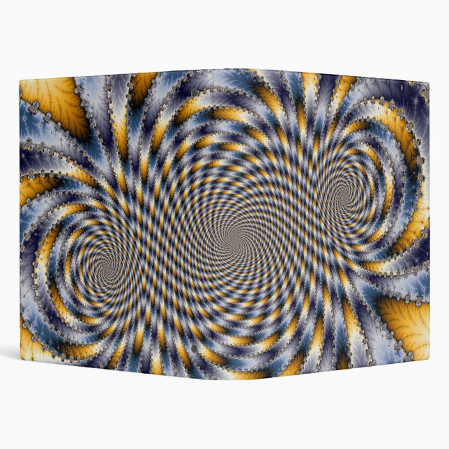 Swirl Fractal 2 - Fratal 3 Ring Binder (Background)