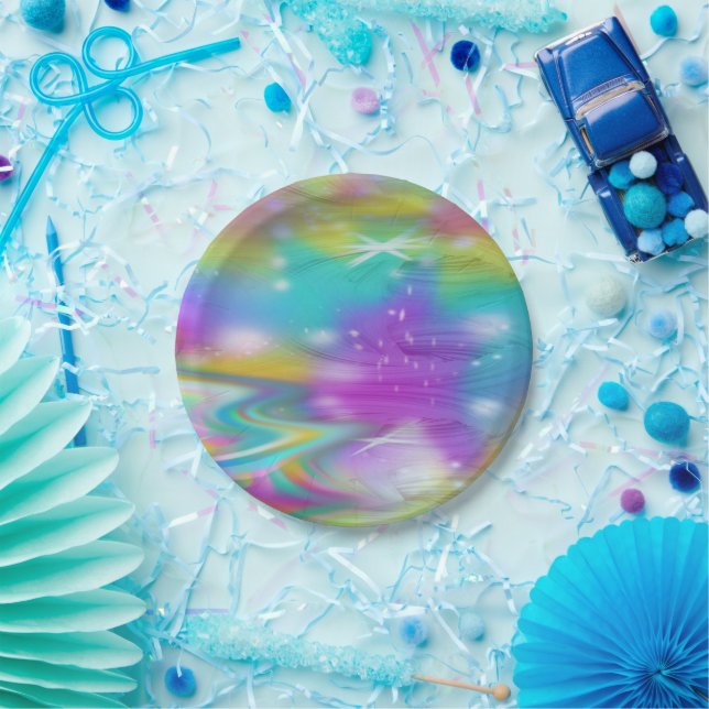Swirl Galaxy Paper Plates (Party)