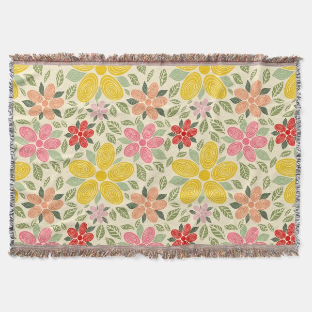 Swirl Garden Blanket (Front)
