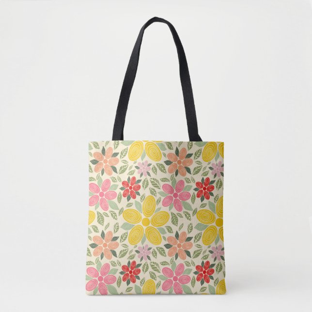 Swirl Garden Tote Bag (Front)