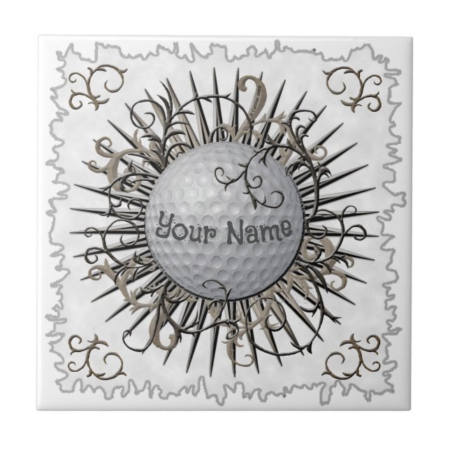 Swirl Golf golfer tile (Front)