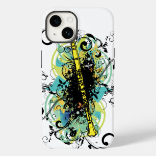 Swirl Grunge Clarinet Player Musician Gift Case-Mate iPhone 14 Case