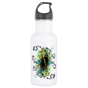 Swirl Grunge Clarinet Stainless Steel Water Bottle