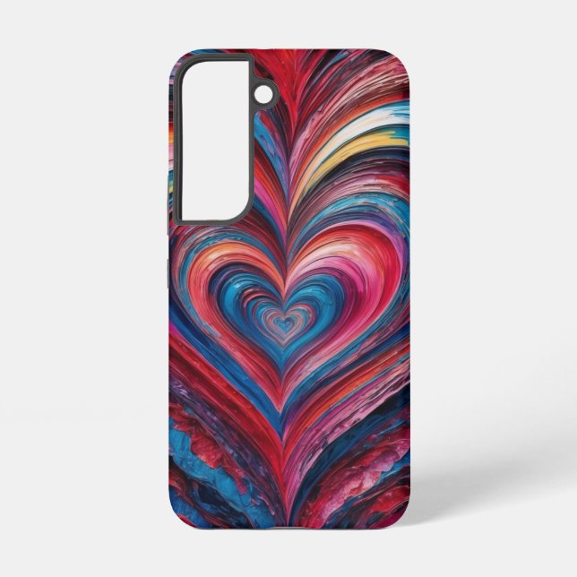 Swirl Heart Layers Samsung Galaxy Case (Back)