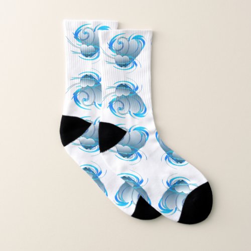 Swirl Hearts Socks