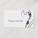 Swirl Leaves Business Card at Zazzle