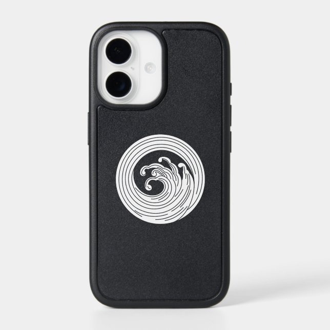 Swirl-like wave circle otterbox iPhone case (Back)