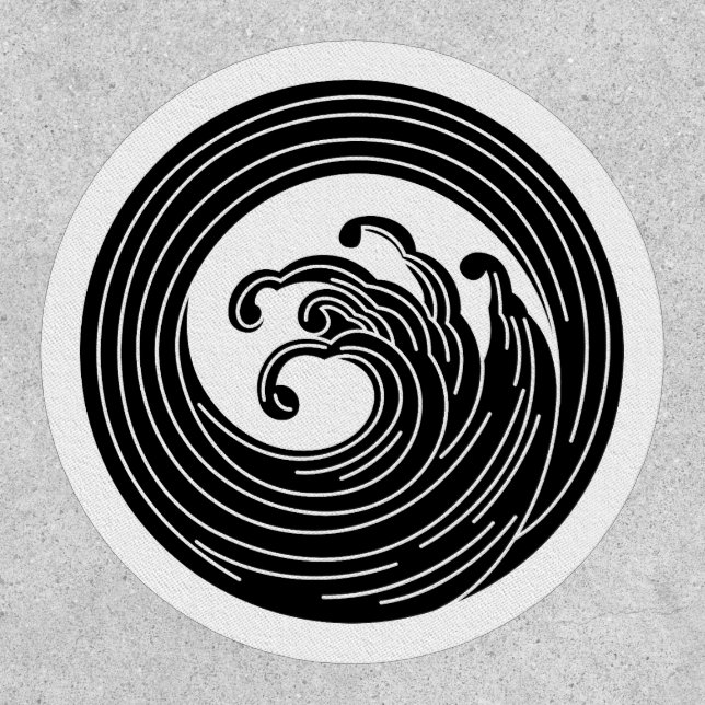 Swirl-like wave circle patch (Front)
