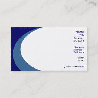 Swirl of Color - Blue Stock Business Cards