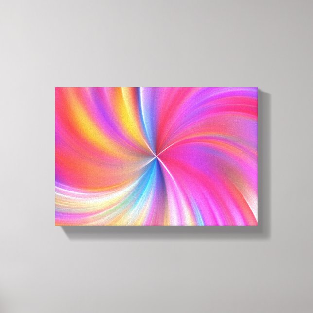 Swirl Of Color Canvas Print (Front)